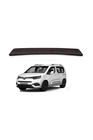 Toyota Proace City Araca Özel Arka Tampon Eşiği Plastik 2019 2020 2021 2022 2023 2024