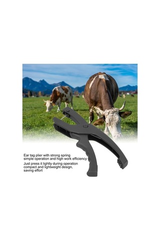 Tongxida Ergonomik Kulak Etiketi Aleti, Zıplayıcı Yaylı, Kolay Kullanım - Domuz, Koyun, Sığır İçin Dayanıklı Markalama Aracı