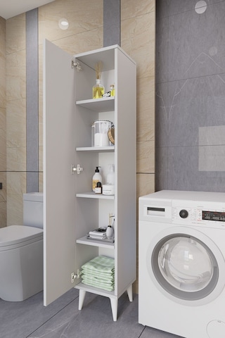 Tandem Çok Amaçlı Dolap Banyo Dolabı Beyaz Beyaz