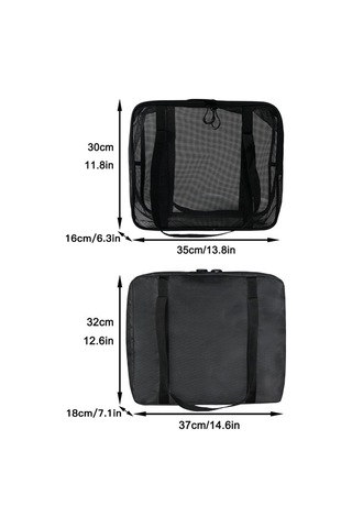 Maiyame Balık Yemi Kurutma Ağı Seti - Pvc Dokulu İç Çanta + Oxford Dış Çanta, 35x16x30cm İç Ölçü, 0.53kg Ağırlık