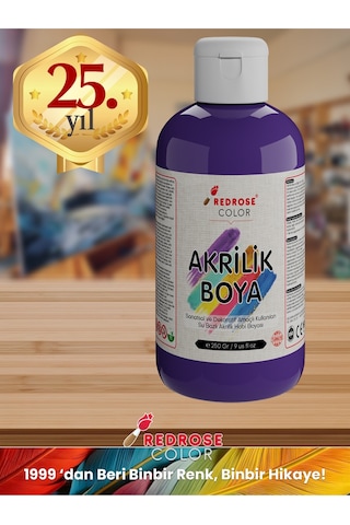Red Rose Mor Akrilik Boya 250 G