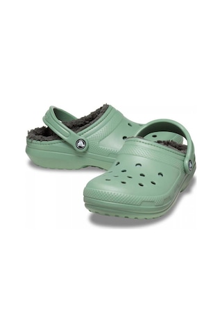 Crocs Classic Lined Clog Erkek Terlik - Yosun Yeşil