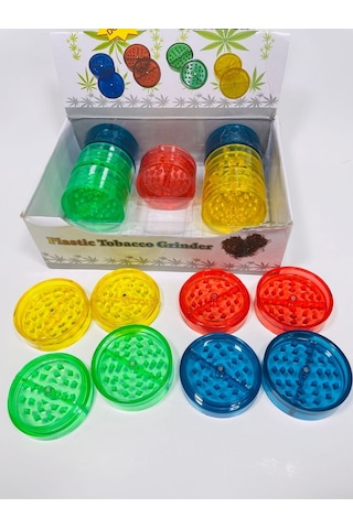 Plastik Tutunöğütücü Grinder /2Parça-55Mm