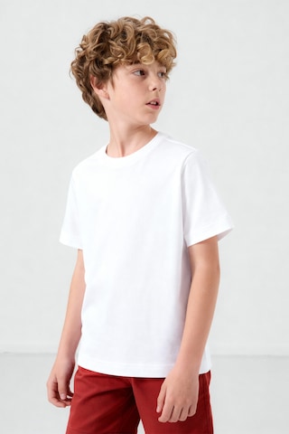 Standart Fit Basic O Yaka 2li Paket Siyah-beyaz Unisex Çocuk T-shirt - 11328 Siyah - Beyaz