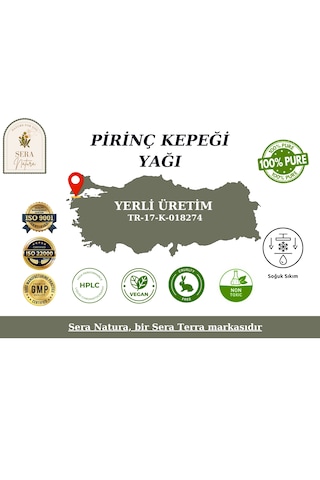 Sera Natura Saf Pirinç Kepeği Yağı 30 ML