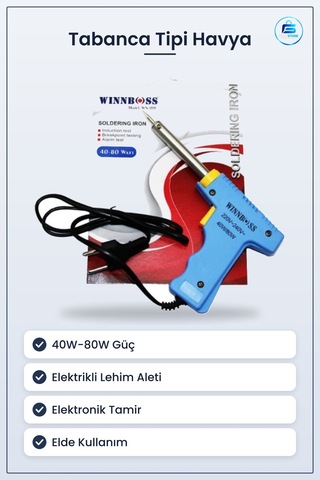 Tabanca Tipi Havya 40w/80w Elektrikli Lehim Aleti Hırdavat Elektr