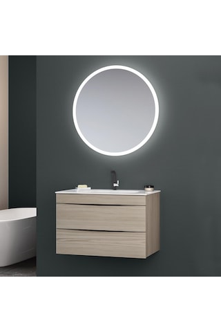 Orka Vento 80 Cm Mdf Glassgow Banyo Dolabı Takımı Çok Renkli