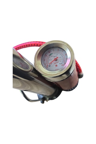 Fixonic B.h.d Bhd00324 T Saplı Saatli Krom Hava El Pompası 60cm