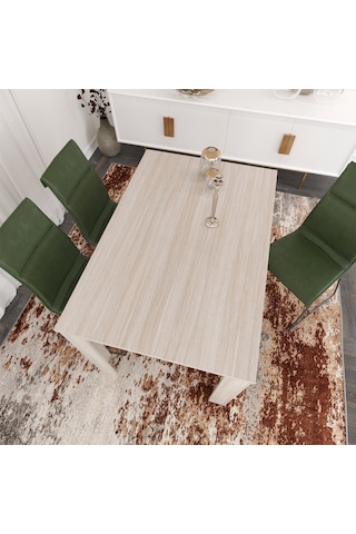 Pasific Home Single Mutfak Yemek Masası, 120 x80 cm, Dikdörtgen, Meşe