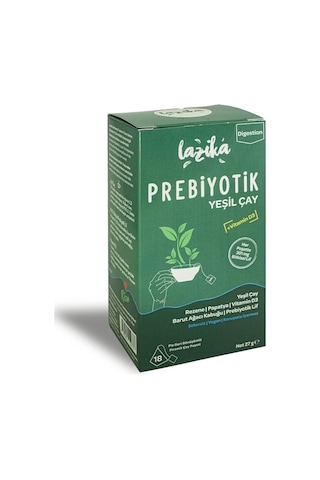 Prebiyotik Yeşil Çay 18 Pla Biyoçözünür Piramit Poşet- 27g