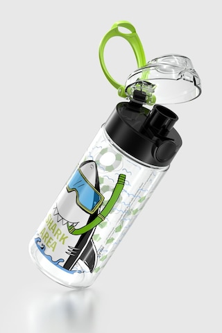 Renga Saga Shark Desenli 500 Ml Tritan Çocuk Matara 912014 Siyah-yeşil Siyah - Yeşil