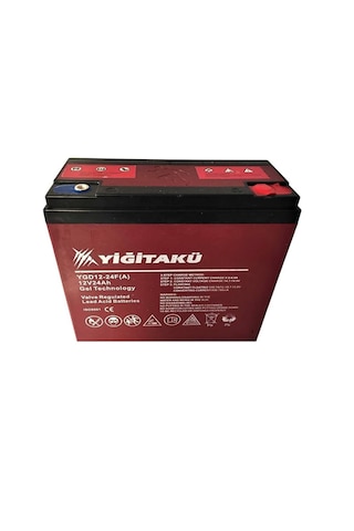 Yiğit Akü 12 V 24 Ah Jel Elektrikli Motosiklet Aküsü