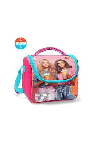 Coral High Kız Çocuk Termoslu Beslenme Çantası - Pembe Kırmızı Fashion Girl, Kız Çocuk Çok Renkli