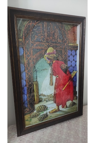 Kaplumbağa Terbiyecisi 50 X 70 Rölyef Tablo