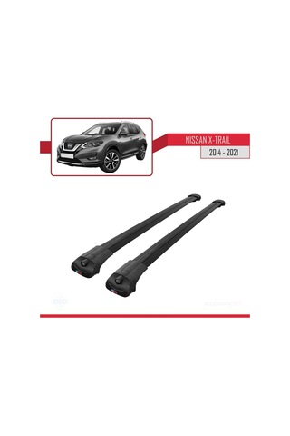 Nissan X-trail 2014-2021 Arası İle Uyumlu Ace-1 Ara Atkı Tavan Barı Siyah