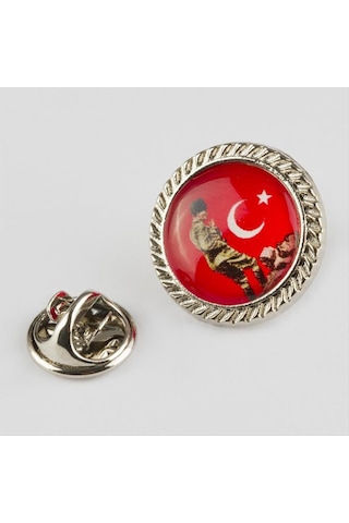 Flzdgnkr Ay Yıldız Yaka Rozet-gümüş Rengi Çok Renkli 88173280