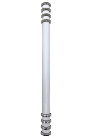 Detay Boru Beyaz Krom Dolap Kulpu Mobilya Ve Mutfak Dolap Kulpu Beyaz - Krom 160mm 2 Adet Beyaz Krom