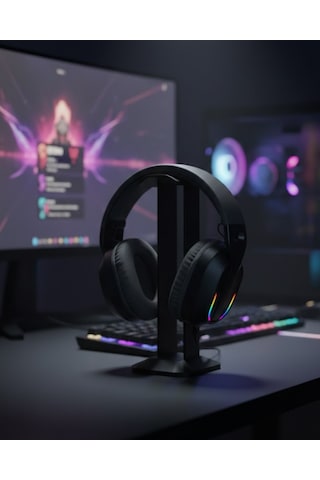 Kablosuz Oyuncu Kulaklığı Rgb Aydınlatmalı Bluetooth Mikrofonlu Gaming Headset Standart