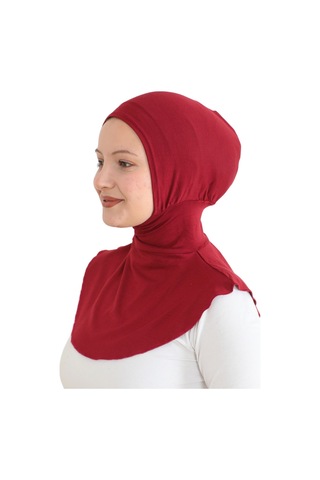 Modish Group Kadın Boyunluklu Hijab Tesettür Pratik Spor Bone - Sarı Bordo