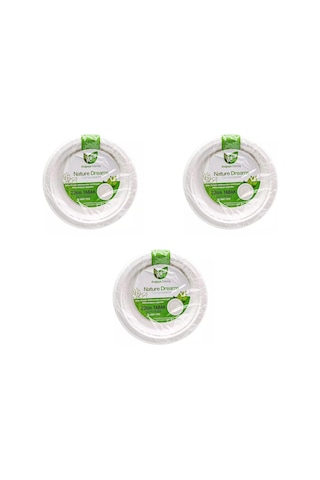 Roll-up Nature Ekolojik Karton Kağıt Parti Tek Kullanımlık Tabak - 22 Cm. - 50 Adetlik 3 Paket Diğer