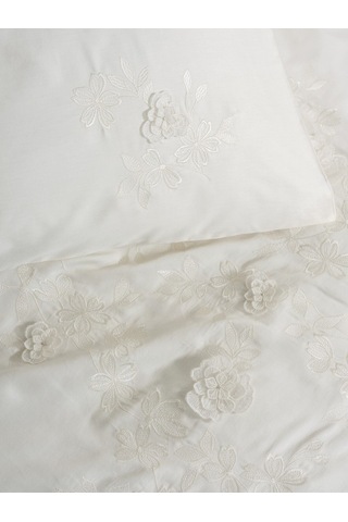 Cotton Box 1832-cb 3d Nakıslı Saten Ck Nevresım Takımı Chıc Ekru Ekru