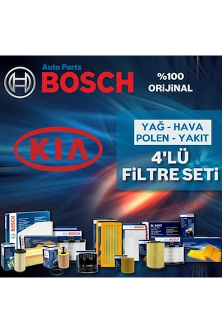 Kia Rio 1.5 Crdi Bosch Filtre Bakım Seti 2005-2011 (495584619)