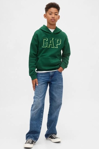 Gap V-frch Logo Çocuk Sweatshirt YESIL