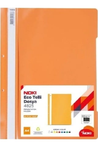 Noki Eco Turuncu Telli Dosya 50'li Paket