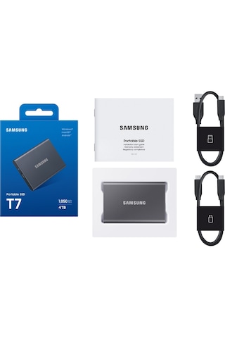 Samsung T7 Mu-pc4t0t/ww Usb 3.2 4 Tb Taşınabilir Ssd