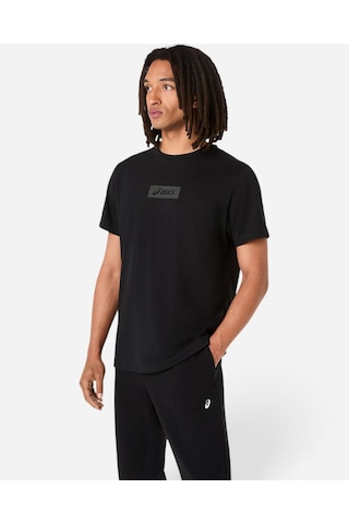 Asics Asıcs Chest Logo Tee Erkek Siyah Kısa Kollu Tshirt 2031f333-001