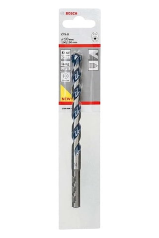 Professional Accessories Matkap Ve Kırıcı Delici Uçları, Taş Ve Beton, Gri, Durchmesser-6 Mm/gesamtlänge-100 Mm, 1 Adet