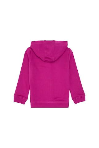 U.S. Polo Assn. Kız Çocuk Fuşya Kapüşonlu Fermuarlı Basic Sweatshirt 50316837-VR023