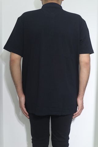 Santa Dmctekstil Erkek Desenli Spor Kesim Rahat Kalıp Polo Yaka Battal T-shirt Lacivert