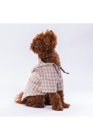 Pawstar Bej Ekose Oduncu Kedi Köpek Gömleği