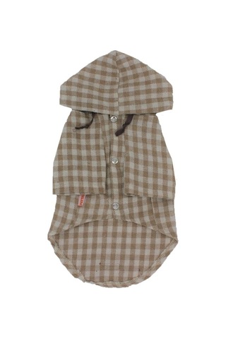 Pawstar Bej Ekose Oduncu Kedi Köpek Gömleği