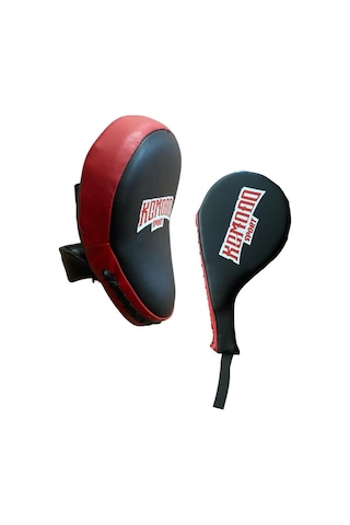 Komodo Sport Kıck Boks Antrenman Çalışma Lapası Ve Raket Ellik Siyah - Kırmızı