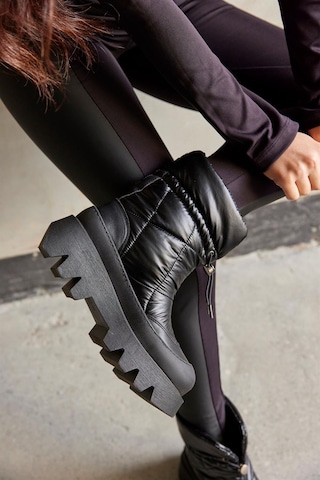 Bruno Shoes Bruno Siyah Su Geçirmez Kalın Tabanlı Kar Botu-siyah Siyah