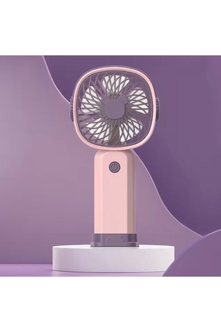 Taşınabilir El Tipi Vantilatör Usb Şarj Edilebilir Cep Telefonu Tutucu Pa Mor,