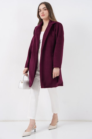 Bigdart Kadın Kuşaklı Kaban 9171 - Bordo