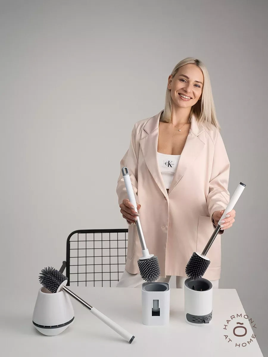 Tohomu Skılı Silikon Tuvalet Fırçası 191124021 Gri