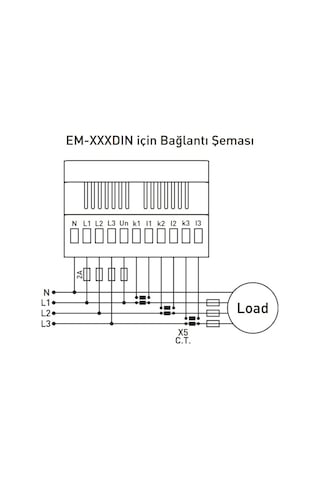 Tense Em-250dın ,ray/dın 3-faz 250a Multimetre
