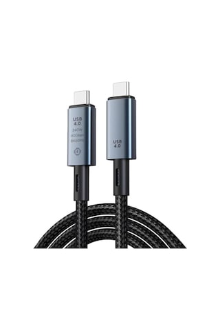 40gbps 240w 4.0 Thunderbolt Type-c To Type-c Şarj, Data Ve 8k 60hz Görüntü Aktarım Kablosu Tip C 2 Metre Cz855 Diğer