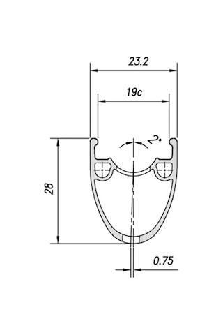 Mach1 Pulse M570 Jant Çemberi 28-29 Alüminyum 32 Delik Siyah