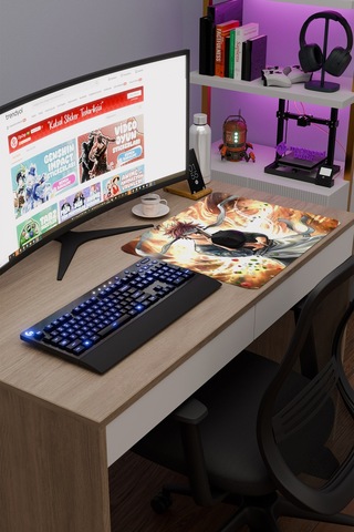 Food Wars Anime V3 - 48x40 Xl Gaming Kauçuk Kaymaz Taban Mouse Pad Fare Altlığı
