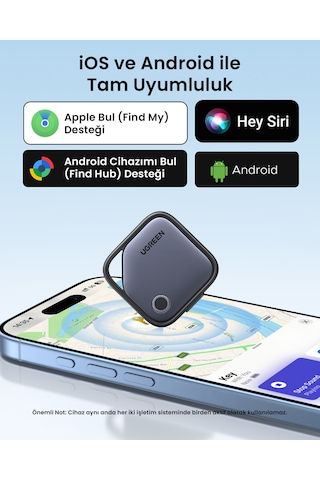 Ugreen Finder Pro Bluetooth 5.4 Akıllı Cihazı, 75646