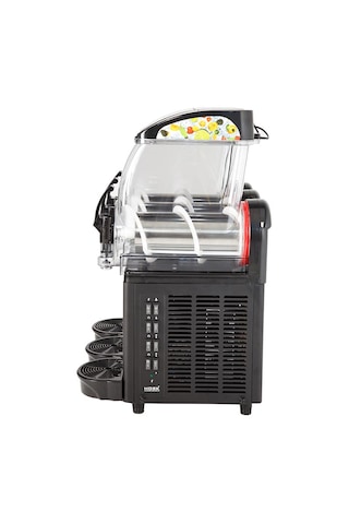 12 L Slush Makinesi 3 Hazneli Granita Karlı Buz Makinesi Çok Renkli