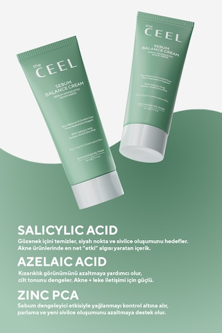 Sebum Dengeleyici Yüz Kremi Salisilik Asit , Çinko Pca , Azelik Asit 50 Ml