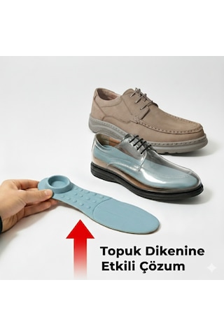 Growish Gr0452 Hakiki Nubuk Deri Topuk Dikeni Ve Şeker Hastalarına Özel Üretim Günlük Ayakkabı Kum Bağcıklı Saraçlı