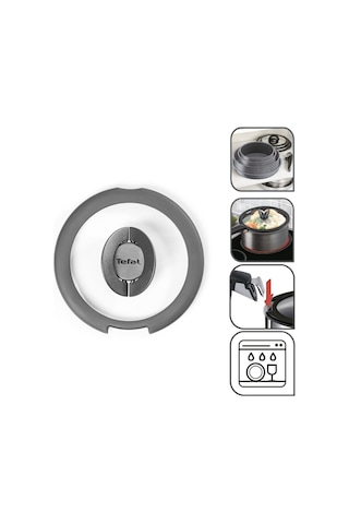 Tefal Ingenio Cam Kapak 16 Cm 001 Siyah