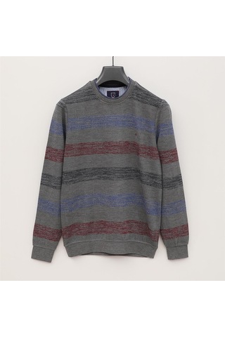 Dio Rise Erkek Uzun Kol İnce Sweatshirt - Czt-105 - Füme Füme